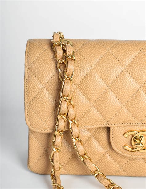 chanel beige caviar handbag|Handbags & Bags .